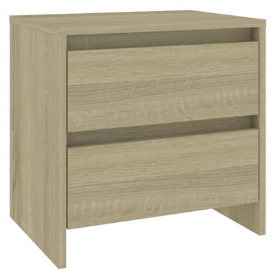 Vidaxl Mesita De Noche Aglomerado Roble Sonoma 45X34,5X44,5Cm