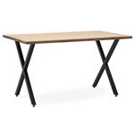 Mesa Comedor Pata X ECO 200x80x75cm Negra madera vintage estilo industrial
