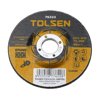 Disco de cortar de amoladora para piedra Tolsen 115 x 6 x 22.2 mm