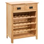 Mueble botellero vidaXL, roble 72x32x90 cm