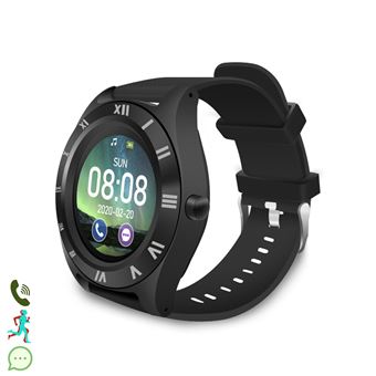 Smartwatch DAM M11 multifunción cámara podómetro aviso de llamadas notificaciones Negro - 1