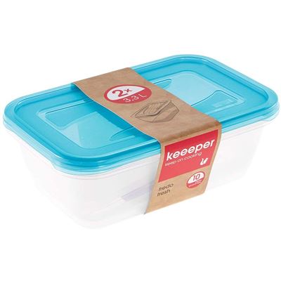 Set 2 Tuppers Keeeper Fredo Fresh 2x3,3l 29x19x9cm Bicolor