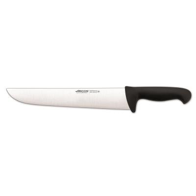 Cuchillo De Carnicero Arcos Colour - Prof 291925 De Acero Inoxidable Y Mango Ergonómico - Negro