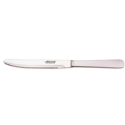 Cuchillo De Mesa Arcos De Mesa 460400 Monoblock De Una Pieza De Acero Inoxidable Y Hoja De 12.5 Cm En Caja