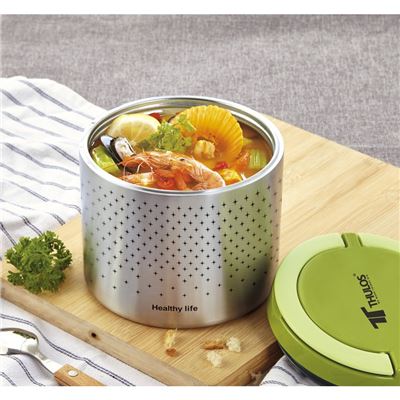 Thulos Fiambrera 1 Litro Acero Inoxidable Th-Lb10