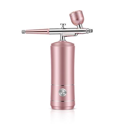 Pulverizador Aerógrafo Inyección De Oxígeno Dam Rejuvenecimiento Y Belleza Facial Rosa
