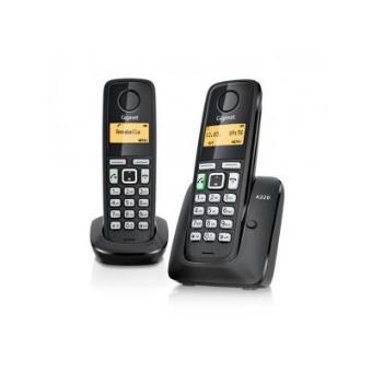 Teléfono fijo inalámbrico Gigaset A220 Duo negro