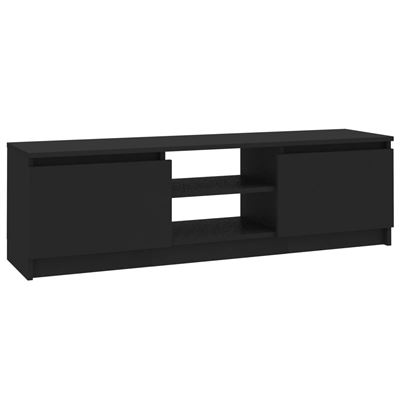 Mueble para TV vidaXL de aglomerado negro 120x30x35,5 cm