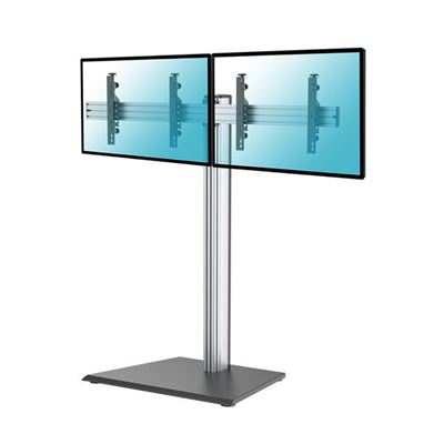 Soporte De Suelo Kimex 031-1210k1 Para 2 Tv 43""-49"" , Altura 175 Cm