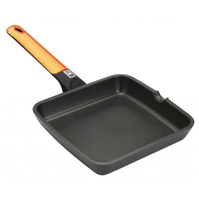 Asador Liso Eco+ Aluminio Fundido, Bra Efficient Orange 22 Cm