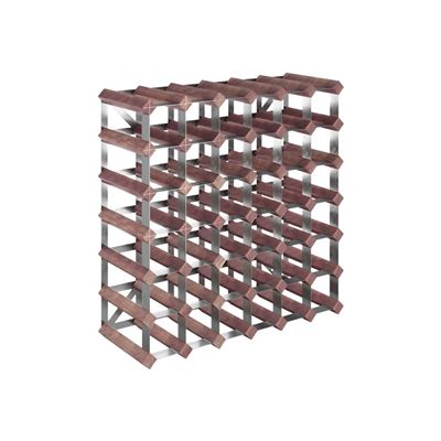 Botellero Para 42 Botellas Vidaxl Madera Maciza Pino Marrón