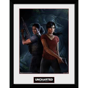 Fotografía enmarcada Uncharted El Legado Perdido Portada 30x40 cm