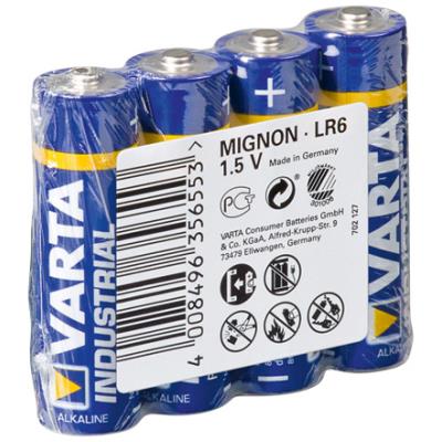 Pila Varta LR6 4-SP Industrial AA Alcalina 1.5V 4 piezas Azul - Imagen 3