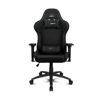 Silla Gaming Drift Gaming Silla Dr110 - Tejido Fabric Alta Transpriación, Reposabrazos 4d, Ruedas Silenciosas, Piston Clase 4, Inclinación, Cojines Cervical/lumbar, Negro