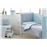 Set de 2 cojines decorativos Pekebaby Dream Big menta algodón_1