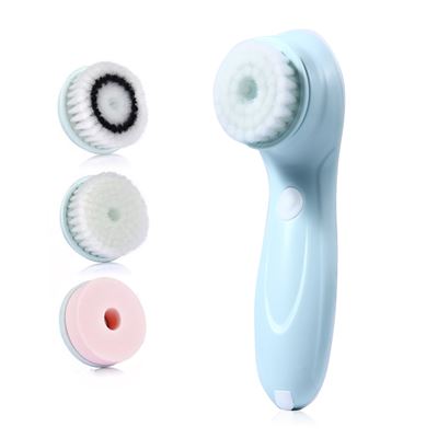 Cepillo 3 En 1 Limpiador Facial, Exfoliante, Desmaquillante Recargable Dam Azul Claro