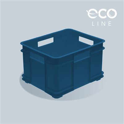 Caja De Almacenaje Keeeper Eco Bruno 43x35x24cm 28l Azul