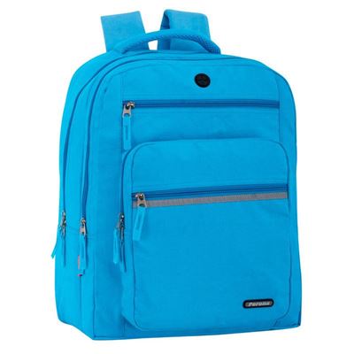 Mochila Doble Ordenador Perona Friday Azul 44cm Adaptable