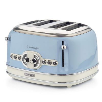 Tostadora Ariete 156 Retro 4 Corte Azul