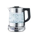 Hervidor de agua y té Severin WK 3473 Deluxe Mini 1,0 l agua. 0,75 l té. Acero Inox / Cristal 2200 W