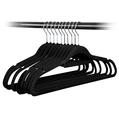 cable Serrado Jadeo Juego de 35 perchas AGD ultrafinas de terciopelo Negro Superficie no  deslizante - Cuidado de la ropa - Los mejores precios | Fnac