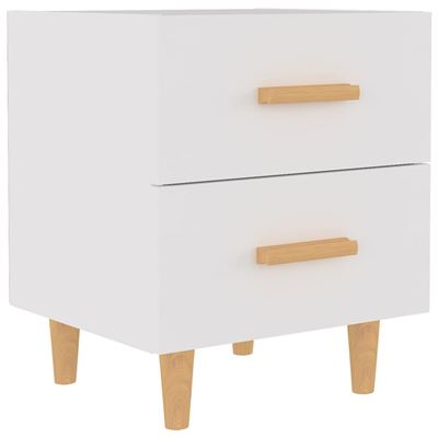 Vidaxl Blanco Mesita De Noche 40X35x47,5Cm