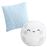 Set de 2 cojines decorativos Pekebaby Good Night Azul algodón_0
