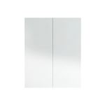 Armario de espejo de baño vidaXL MDF blanco brillante 60x15x75cm