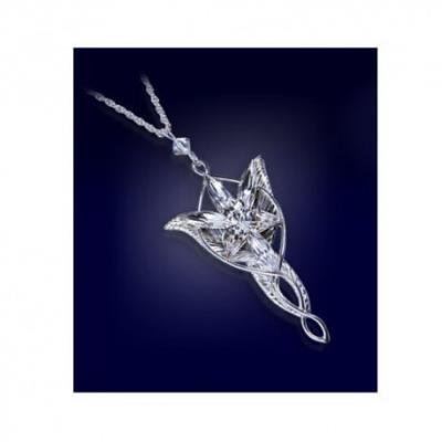 Noble Collection Plateado El Señor De Los Anillos Colgante Arwen´S Evenstar (Plateado)