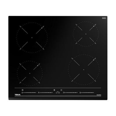 Placa De Inducción Teka Izc 64010 Bk Mss 4 Zonas 60cm 7200w Negro