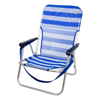 Silla Plegable Fija Aluminio Aktive Beach 55x35x72 Cm - Marinera