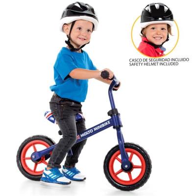 Molto Bicicleta Sin pedales minibike infantil de equilibrio o aprendizaje casco no bike azul