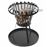 Brasero cesta Perel, bandeja de cenizas redondo Negro BB650_0