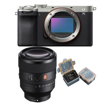 Cámara EVIL Sony Alpha A7C II Cuerpo Plata + Sony FE 50mm f1.2 GM+Batería Kingma 2000mAh Sony NP-FZ100 - 1