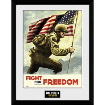 Fotografía enmarcada Call of Duty WWII Fight For Freedom 30x40 cm