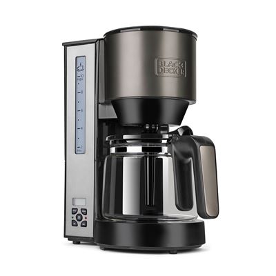 Cafetera de filtro Black & Decker BXCO1000E 10 Tazas Plata