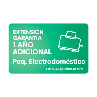 1 Año de Garantía Adicional para Pequeño Electrodoméstico con un valor de hasta 599,99 € - 1