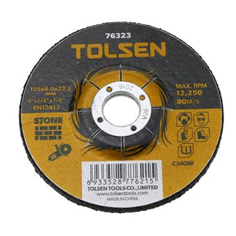 Disco de cortar de amoladora para piedra Tolsen 125 x 6 x 22.2 mm