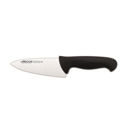 Cuchillo De Cocinero Arcos Colour - Prof 292025 De Acero Inoxidable Y Mango Ergonómico - Negro