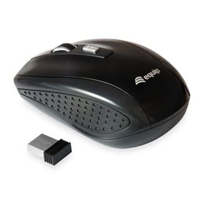 Equip Life Mini Ratón Óptico Inalámbrico 1600 DPI Negro - Imagen 2