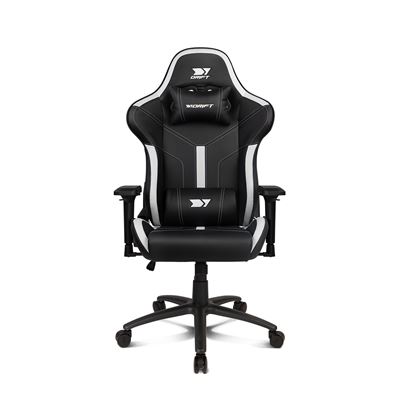 Silla Gaming Drift Gaming Silla Dr350 - Polipiel, Reposabrazos 4d, Ruedas Silenciosas, Pistón Clase 4, Inclinación, Cojin Lumbar/cervical, Color Negro/blanco