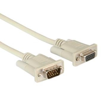 ROLINE VGA Cable, HD15 F - HD15 M, B-A 6 m - cables de audio y video - 1
