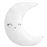 Set de 2 cojines decorativos Pekebaby Hello Moon Blanco algodón_2