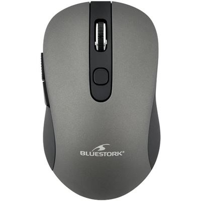 Bluestork Gris Ratón Inalámbrico - 2.4 Ghz - 6 Botones