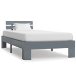 Estructura de cama vidaXL madera maciza de pino gris 90x200cm