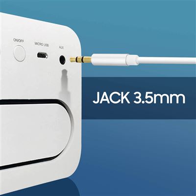 Adaptador Usb-c A Jack 3,5 Mm Auxiliar 1m – Blanco con Ofertas en Carrefour