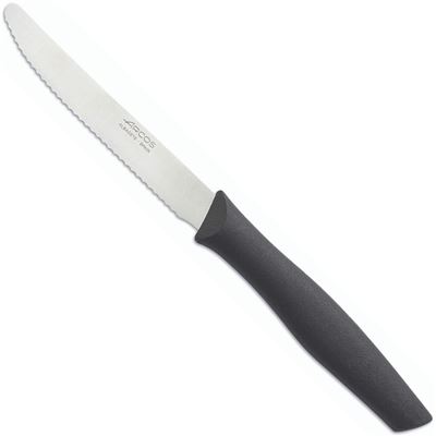 Cuchillo Mesa Arcos Nova Negro Hoja 110 Mm