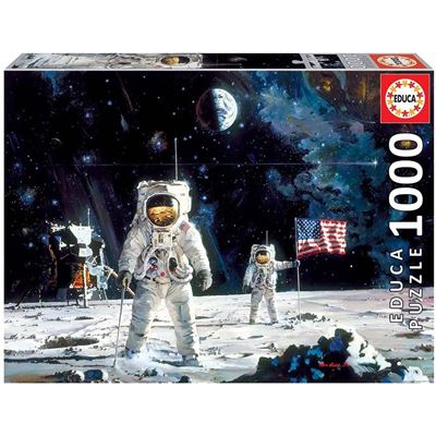 Puzzle Educa 1000 pzs Primer hombre luna