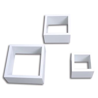 Estanterías de cubos para pared 6 unidades blanco - referencia Mqm