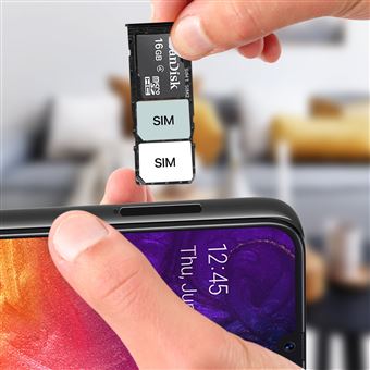 Repuesto Bandeja Tarjeta Samsung Galaxy A50 2x Nano-SIM y Micro-SD Negro - Piezas sueltas para móviles - Los mejores precios Fnac